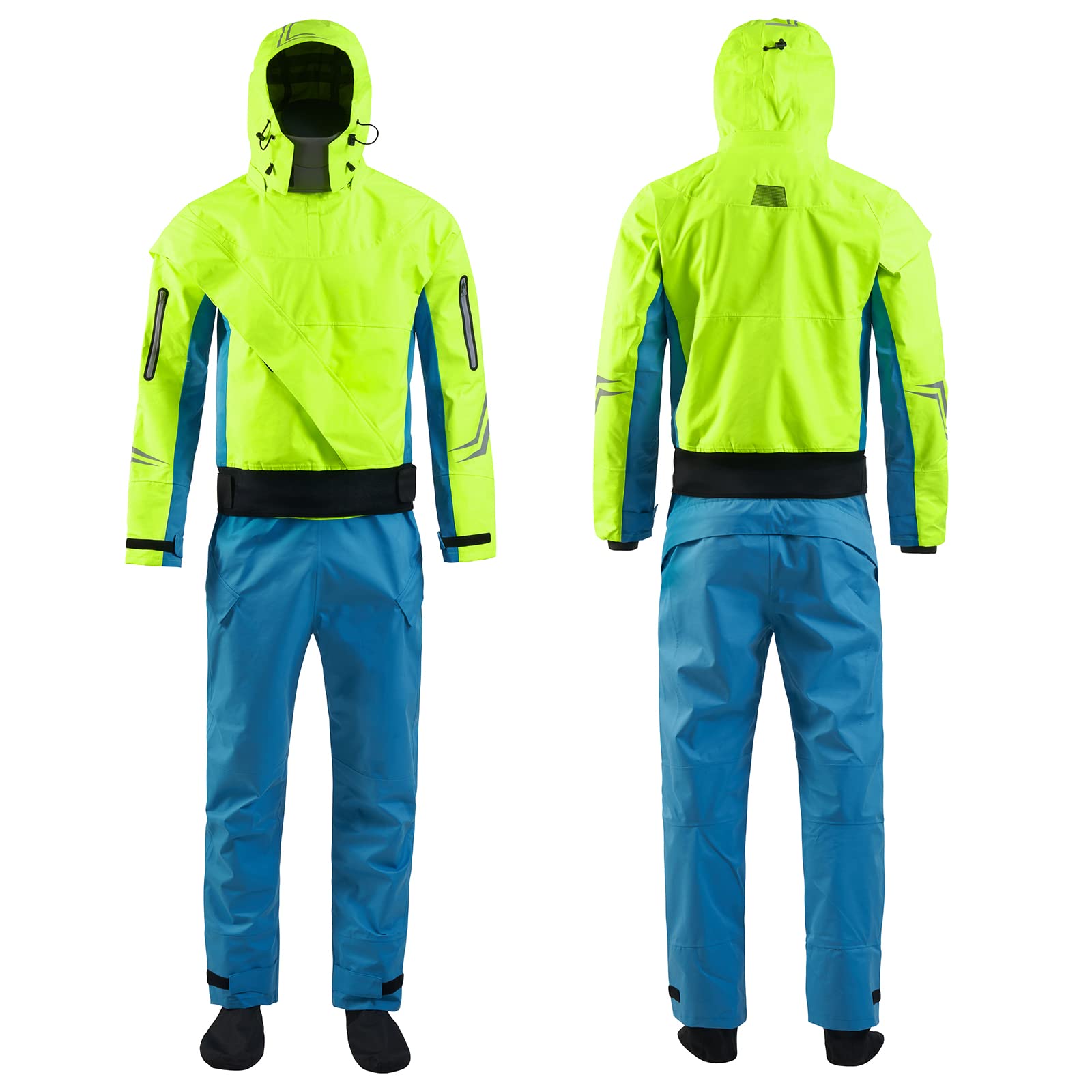 Women's Cold Water Kayaking Dry Suits with Hood - Durable & Waterproof for Whitewater Paddling & Extreme Conditions | Perfect for Kayaking, Canoeing & Winter Water Sports