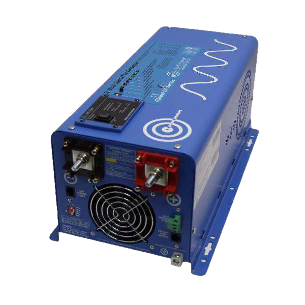 Aims Power PICOGLF30W12V120VR 3000W Pure Sine Wave Inverter Charger - 12V DC to 120V AC Power Converter for RVs, Boats & Off-Grid Solar Systems