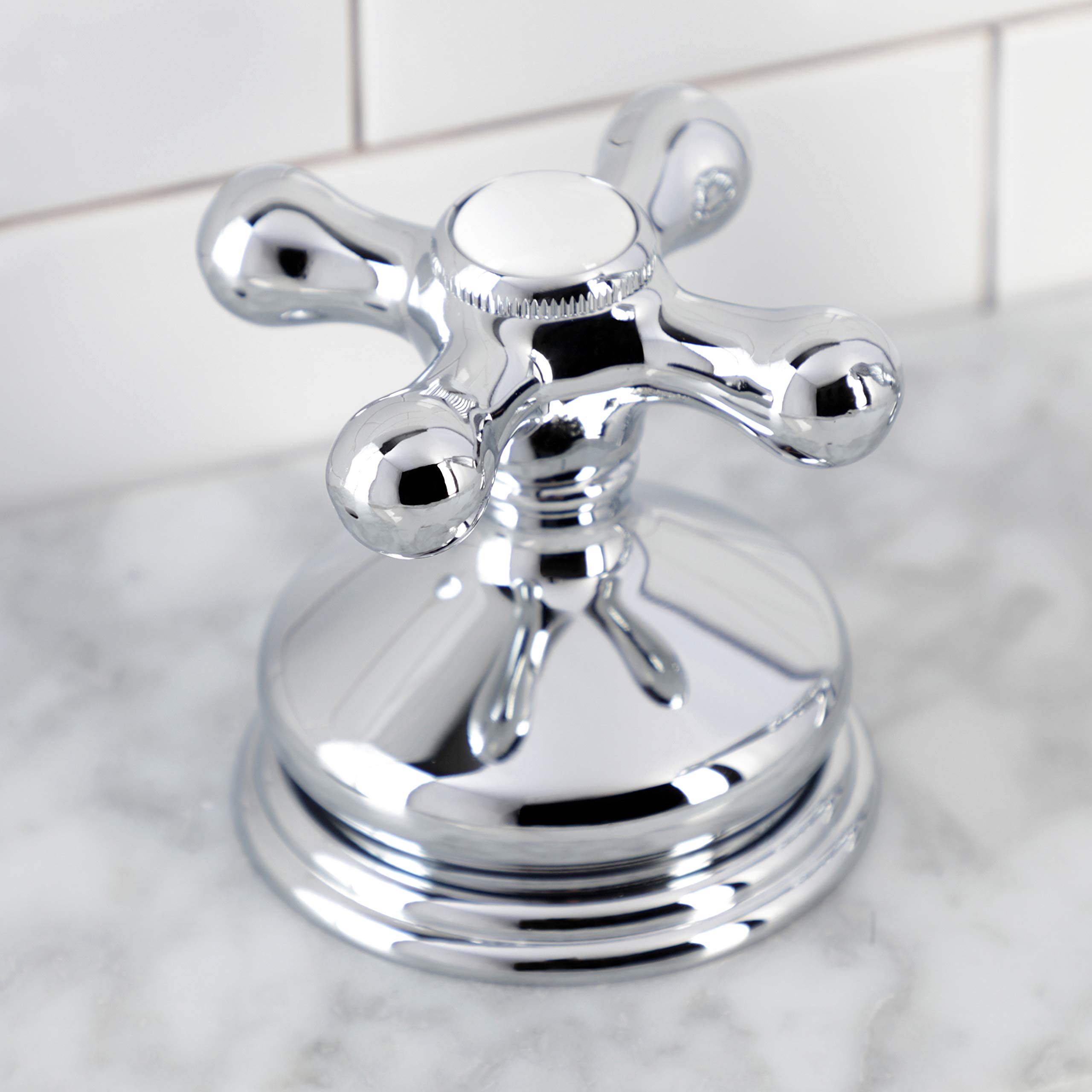 Kingston Brass KSK3331AXTR Polished Chrome Deck Mount Hand Shower with Diverter - Perfect for Roman Tub Faucets, 8