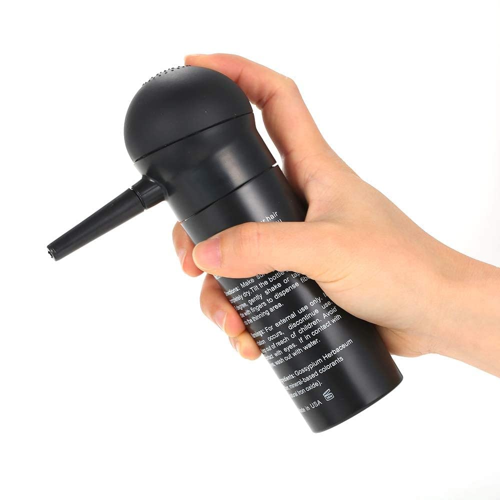 Professional Hair Building Fibers Spray - Hair Thickening Applicator with Atomizer Nozzle Pump for Thinning Hair | Instant Volume & Coverage for Men & Women | Perfect for Daily Styling & Special Occasions