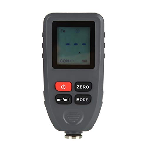 Digital Paint Coating Thickness Tester - Easy to Use Thickness Meter with 2 Substrates for Industrial Metal, Plastic & Automotive Applications | Perfect for Quality Control, Manufacturing & Surface Coating Measurement