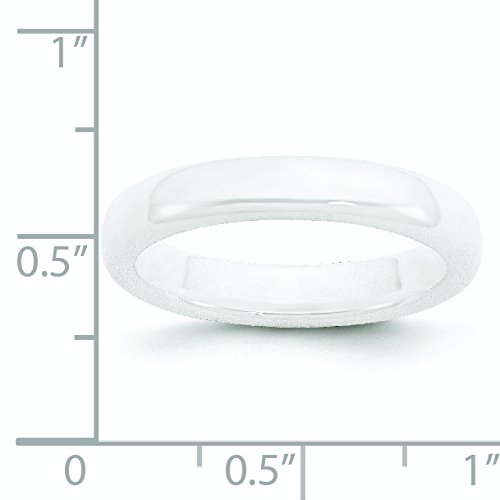Men's White Ceramic 4mm Polished Wedding Band Ring - Durable & Hypoallergenic for Men's Wedding, Engagement, Anniversary & Everyday Wear