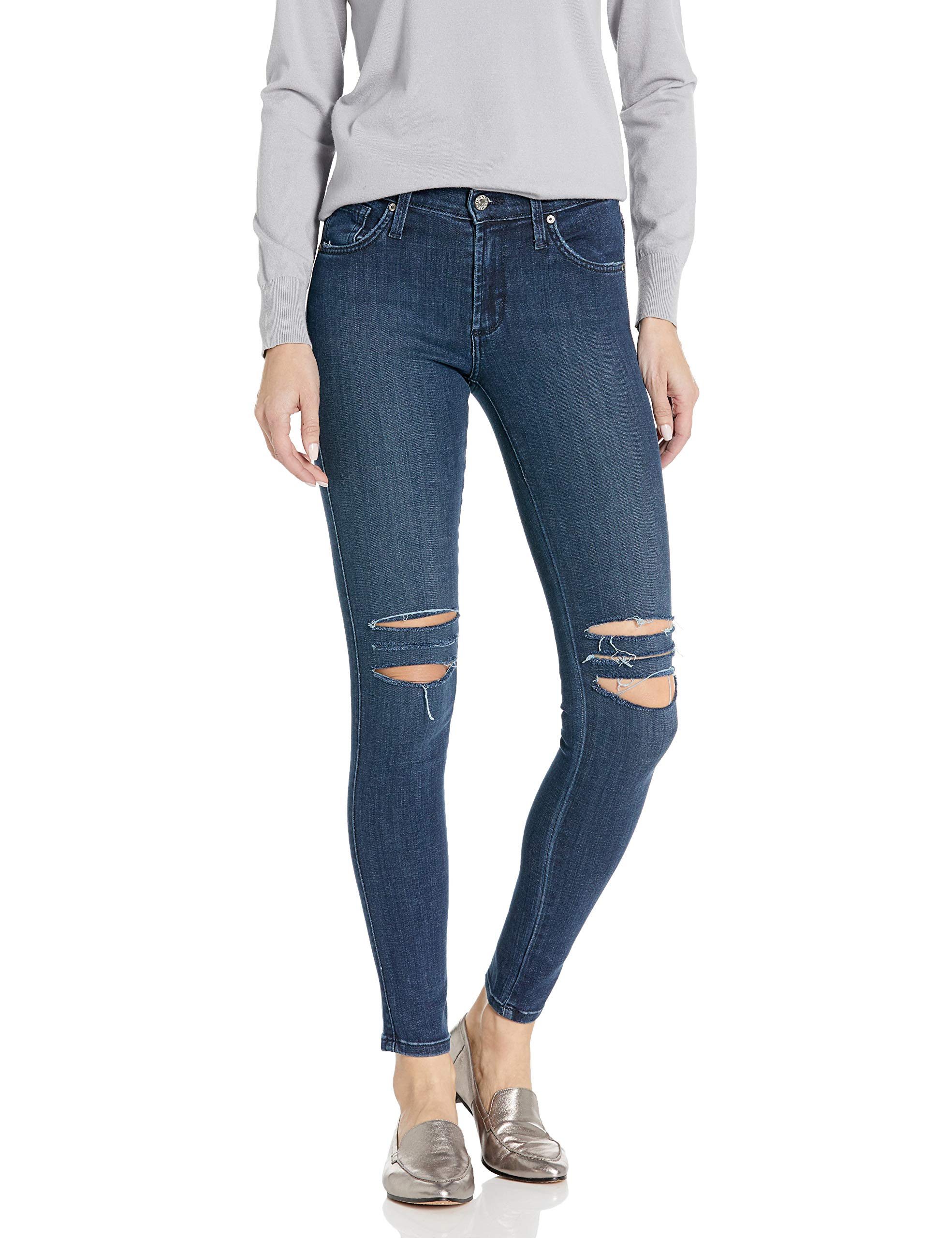James Jeans Women's James Twiggy High-Rise Five-Pocket Stretch Legging Jean in Casanova Wash - Comfortable Slim Fit Denim Pants for Casual Wear & Everyday Outfits