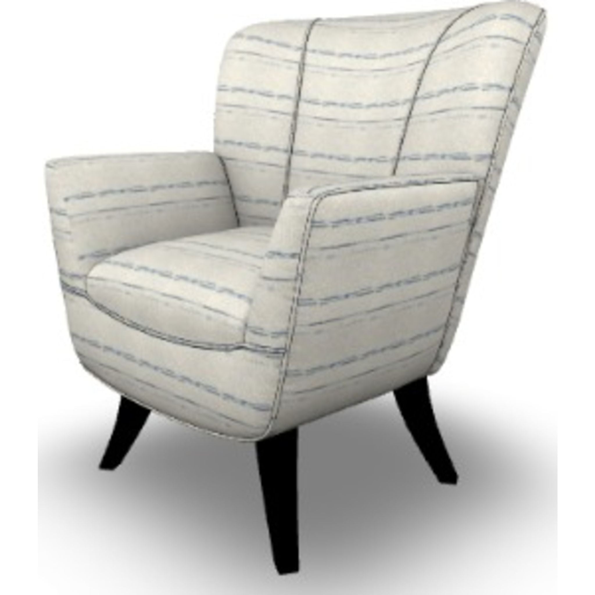 Bethany Accent Chair in Marine Blue - Modern Upholstered Living Room Chair for Home Decor, Reading Nook, or Office Space