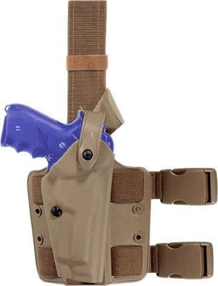 Safariland 6004 SLS Tactical Holster with Double Leg Straps - Right/Left Hand Draw - Level III Retention - for Glock, SIG, H&K - Duty, Competition & Range Use
