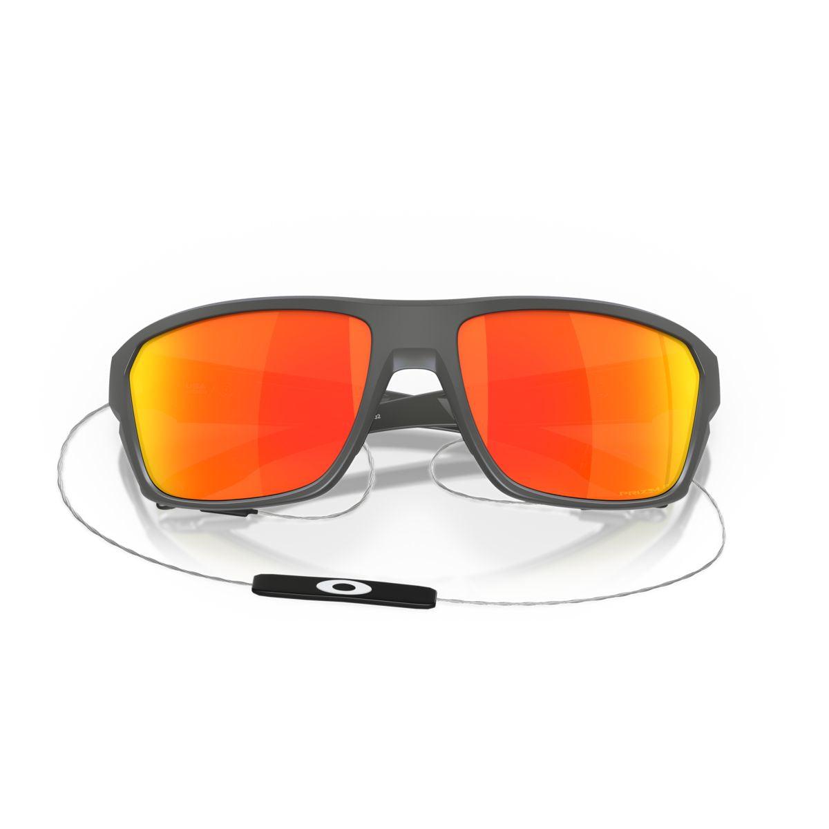 Oakley Split Shot Sunglasses Matte Heather Grey with Prizm Ruby Polarized Lenses - 0OO9416 941608 - Perfect for Running, Cycling & Outdoor Sports