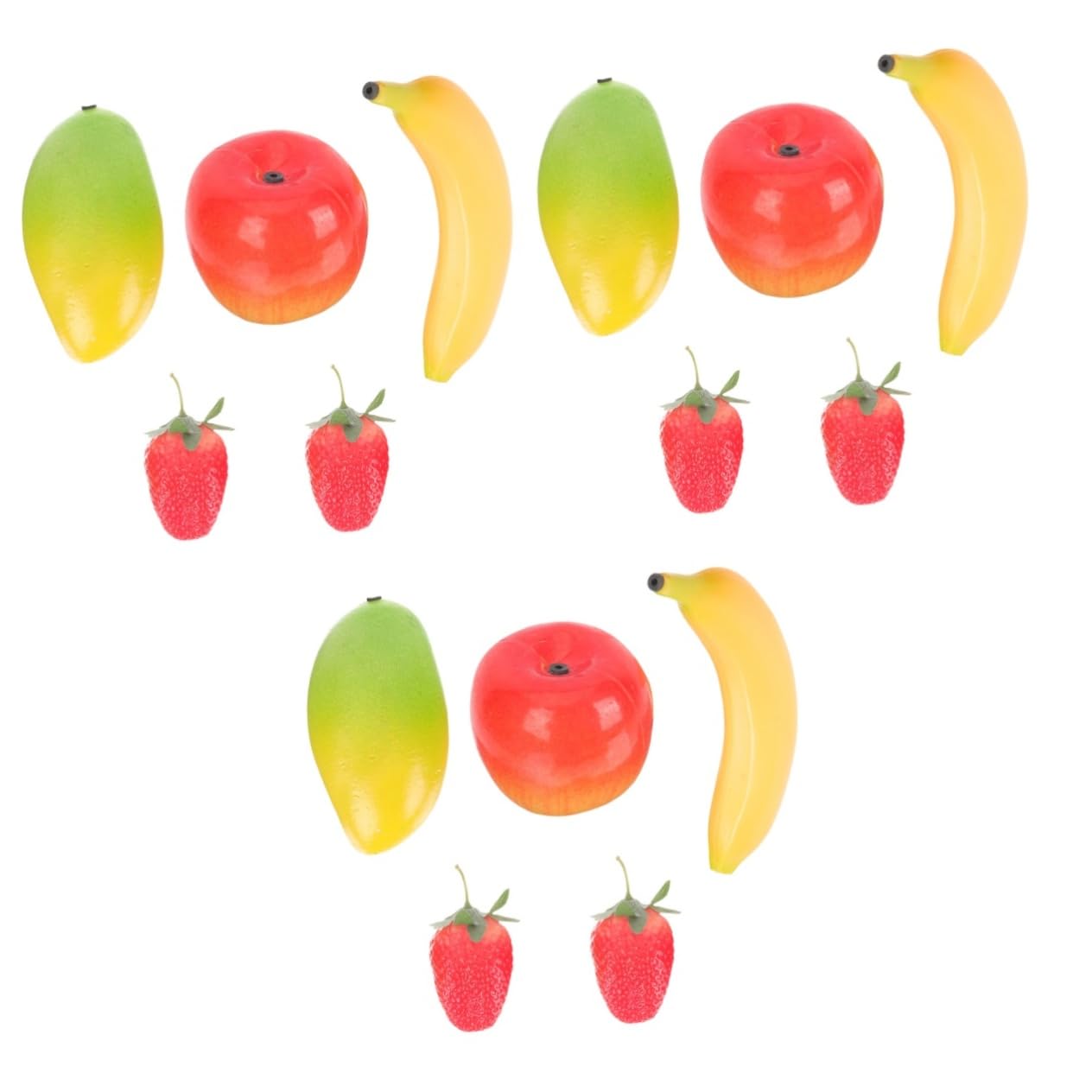 SUPVOX 3 Sets Plastic Fruit & Vegetable Shakers - Early Educational Musical Instrument Toy for Kids & Adults - Perfect for Sensory Play, Music Therapy and Preschool Learning Activities