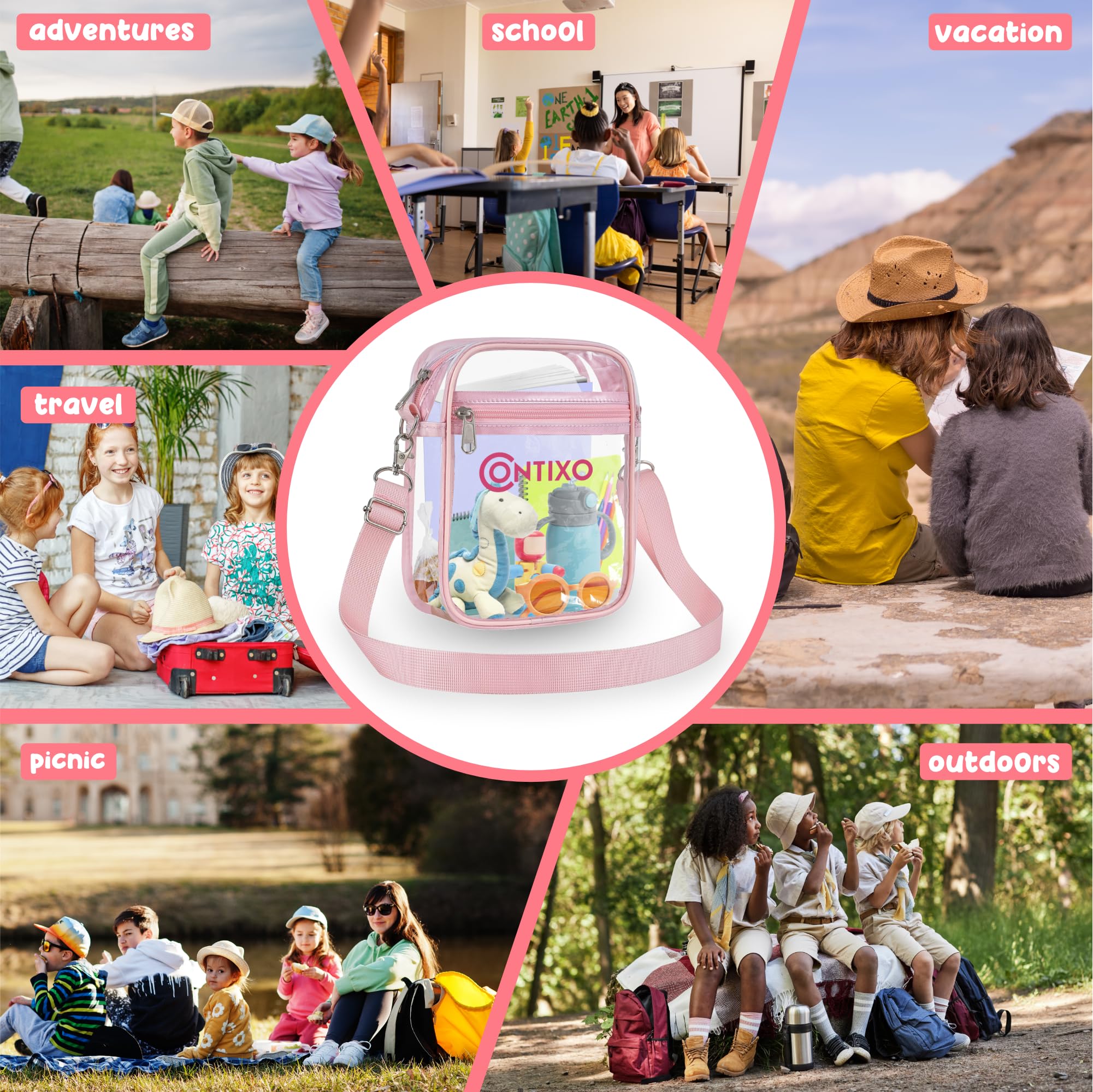 Contixo Clear Crossbody Bag - 10