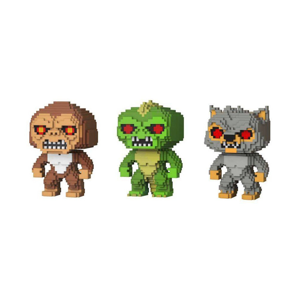Rampage: George, Lizzie & Ralph 8-Bit Pop! Vinyl Figure Set - Funko Pop Collectibles for Gamers & Movie Fans - Perfect for Display, Gifts & Pop Culture Collections