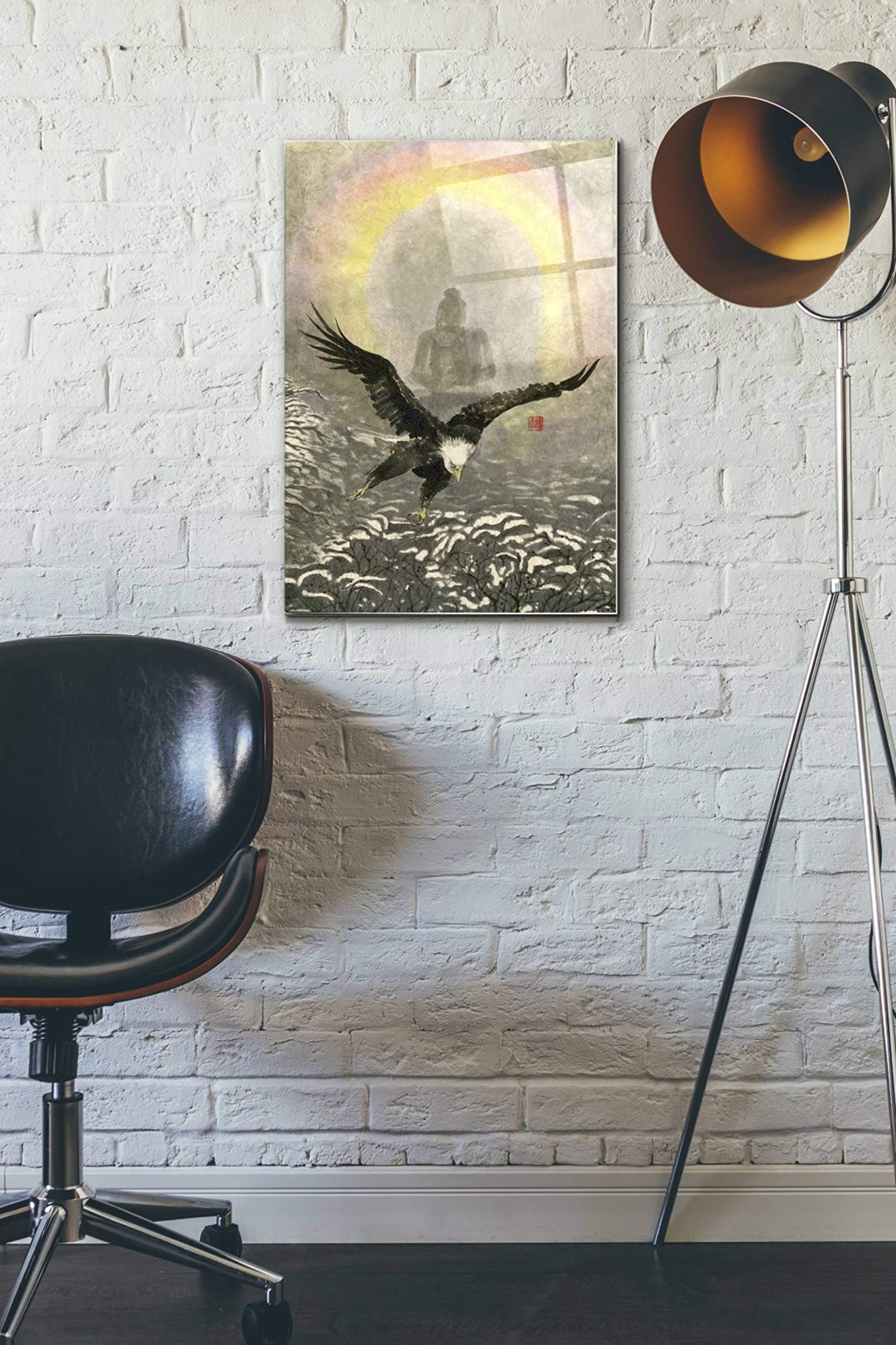 Epic 'Nirvana' Acrylic Glass Wall Art by River Han - 16x24 Inches Modern Home Decor for Living Room, Bedroom & Office