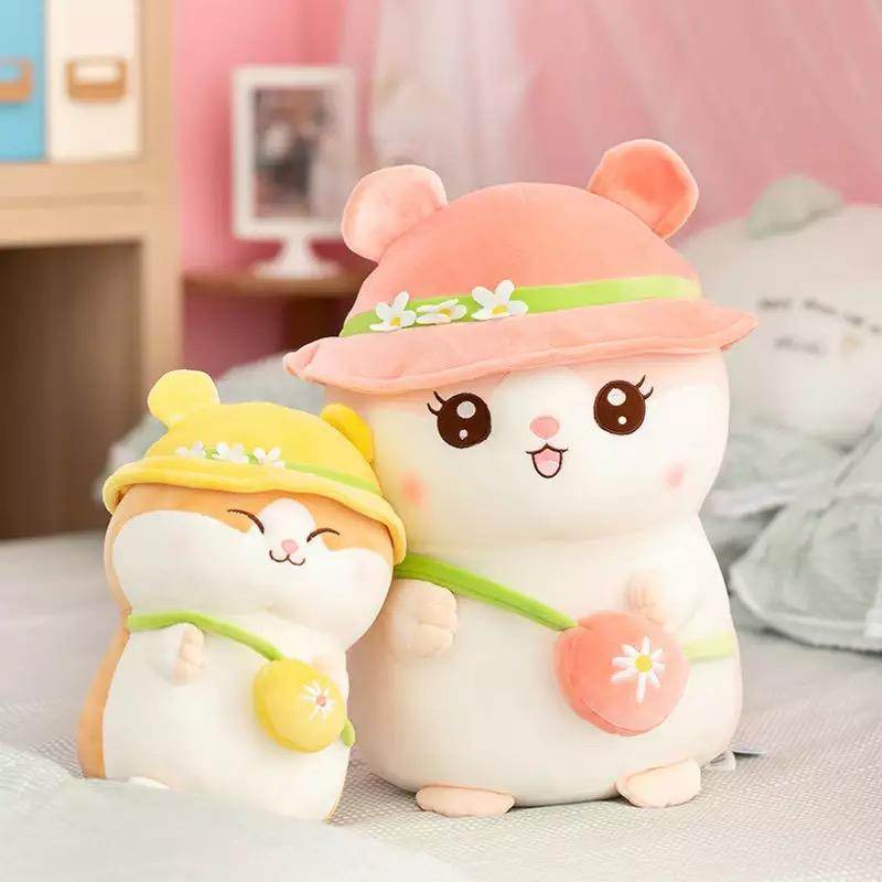 Giant Kawaii Stuffed Hamster Plush Toy - Extra Large Cute Soft Plushie for Kids, Girls & Boys | Perfect for Bedroom Decor, Gifts & Cuddling