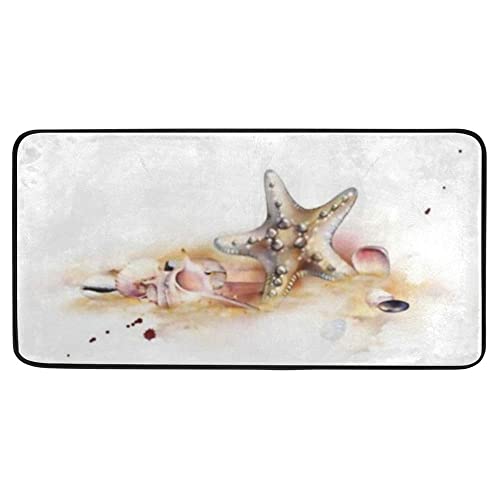 Watercolor Seashells White