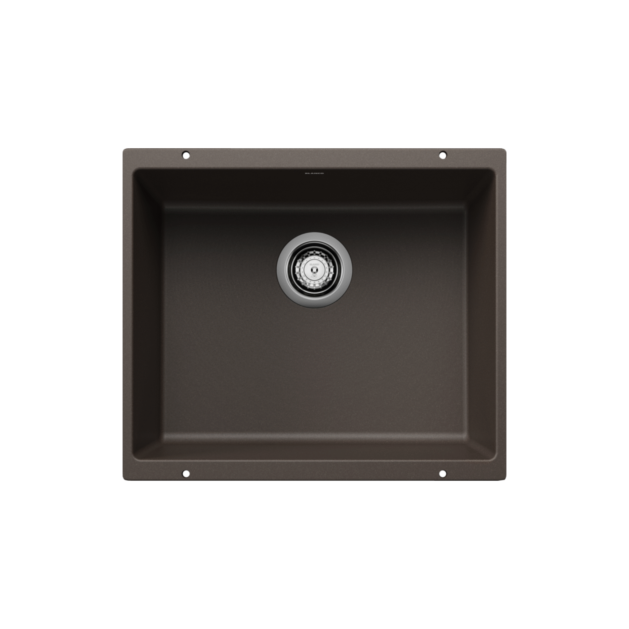 Blanco PRECIS 21 Undermount Single Bowl SILGRANIT Kitchen Sink - Durable Stain-Resistant Composite Sink for Modern Kitchens | Perfect for Food Prep, Dishwashing & Busy Households