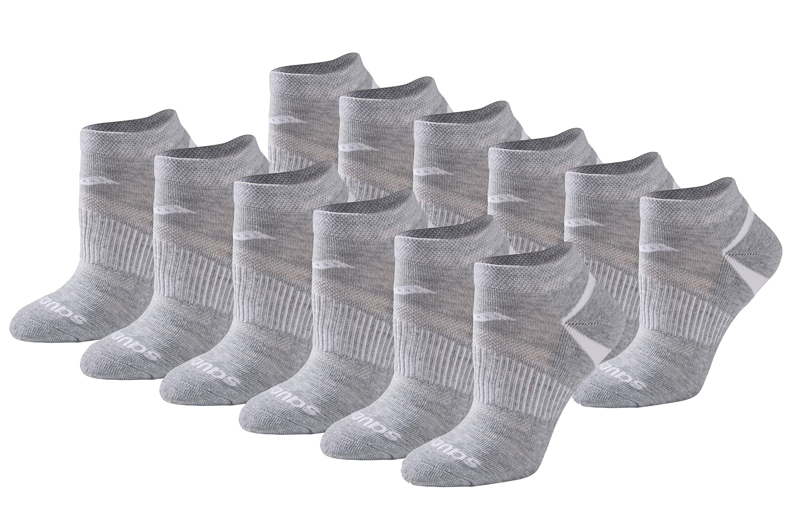 Saucony Women's RunDry Performance Selective Cushion Running Socks - 3 Pack | Moisture-Wicking & Breathable for Marathon, Training & Everyday Wear