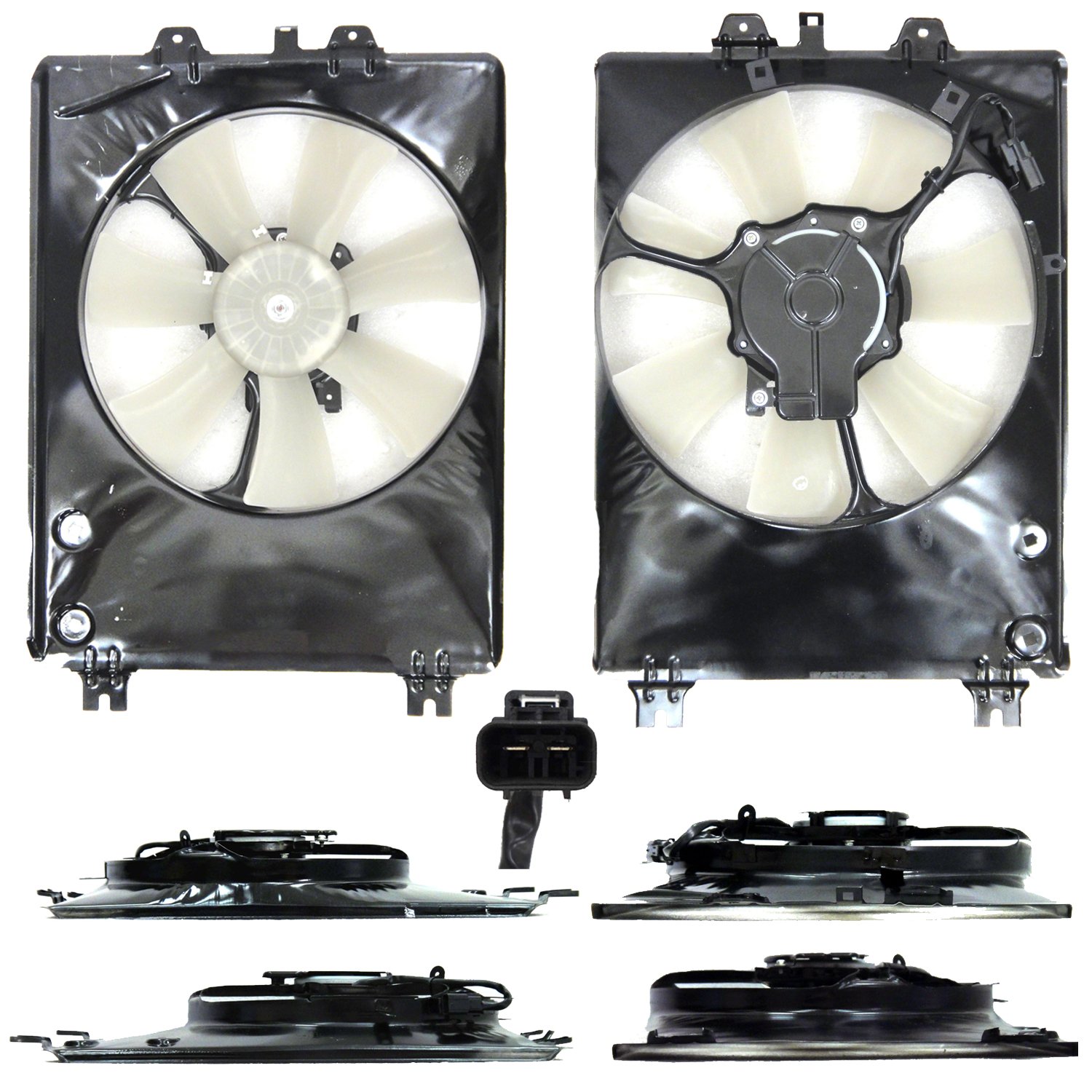 OE Replacement A/C Condenser Fan Assembly for Acura MDX 2010-2013 - 54 Inch Automotive Engine Cooling Fan & Radiator Fan - Perfect for AC Repair & Cooling System Maintenance