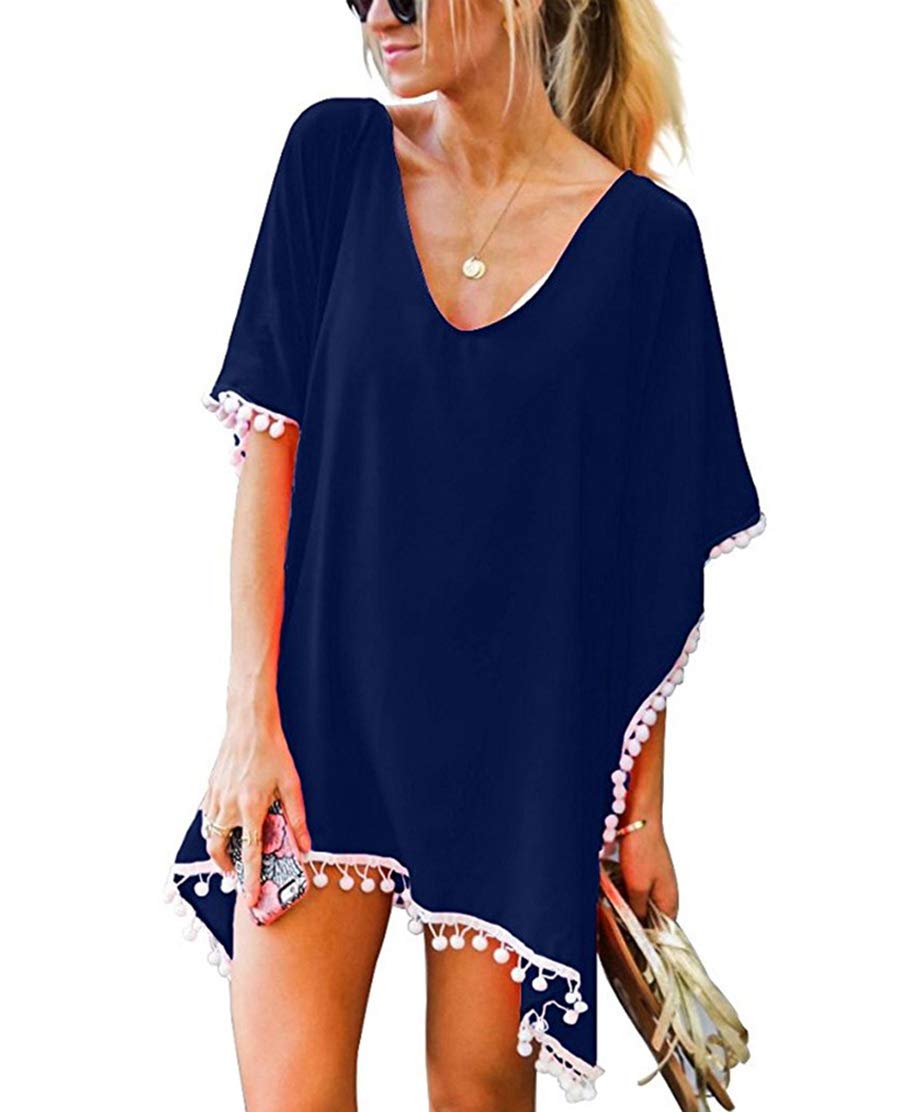 SAYFUT Women's Sexy Spaghetti Strap Backless Long Wrap Beach Dress - Bikini Cover Up for Summer Vacation, Pool Party & Tropical Getaway