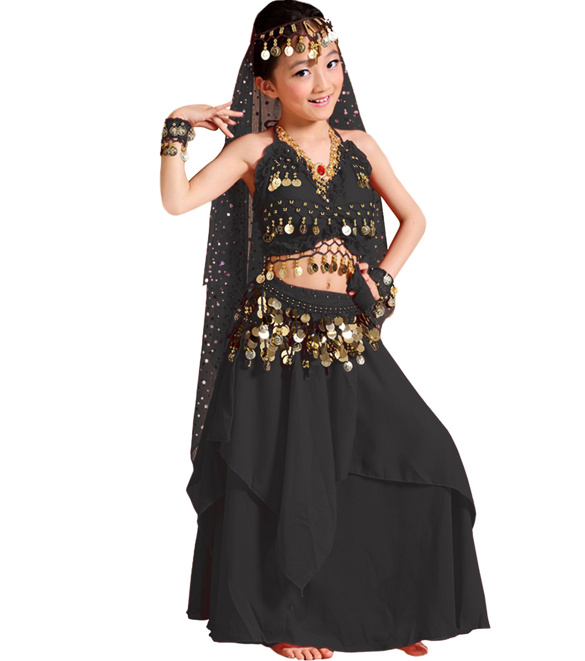 Astage Girls Princess Costume Set - Halloween Party Dress, Carnival Outfit, Dance Performance Costume for Kids - Perfect for Birthday Parties, Cosplay & Dress-Up Play