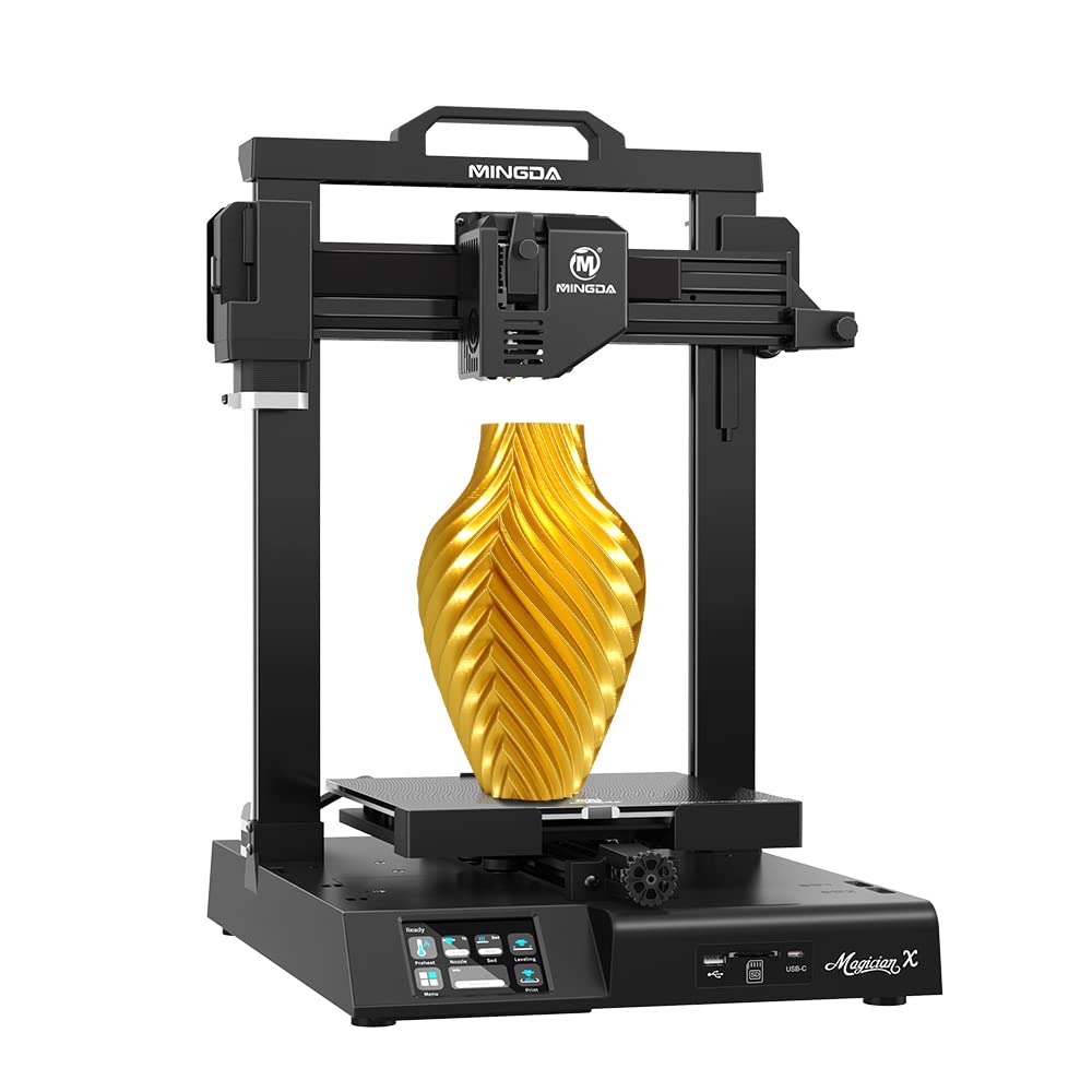 MINGDA Magician X FDM 3D Printer with Auto Leveling - Silent TMC Motherboard, Carborundum Glass Bed, 9x9x10.2 Inch Build Volume - Perfect for Home, Office & Hobbyist 3D Printing Projects