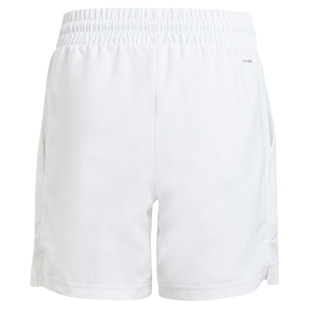 Boys' Club 3 Stripe Tennis Shorts - White Athletic Shorts for Kids | Perfect for Tennis, Gym & Casual Wear