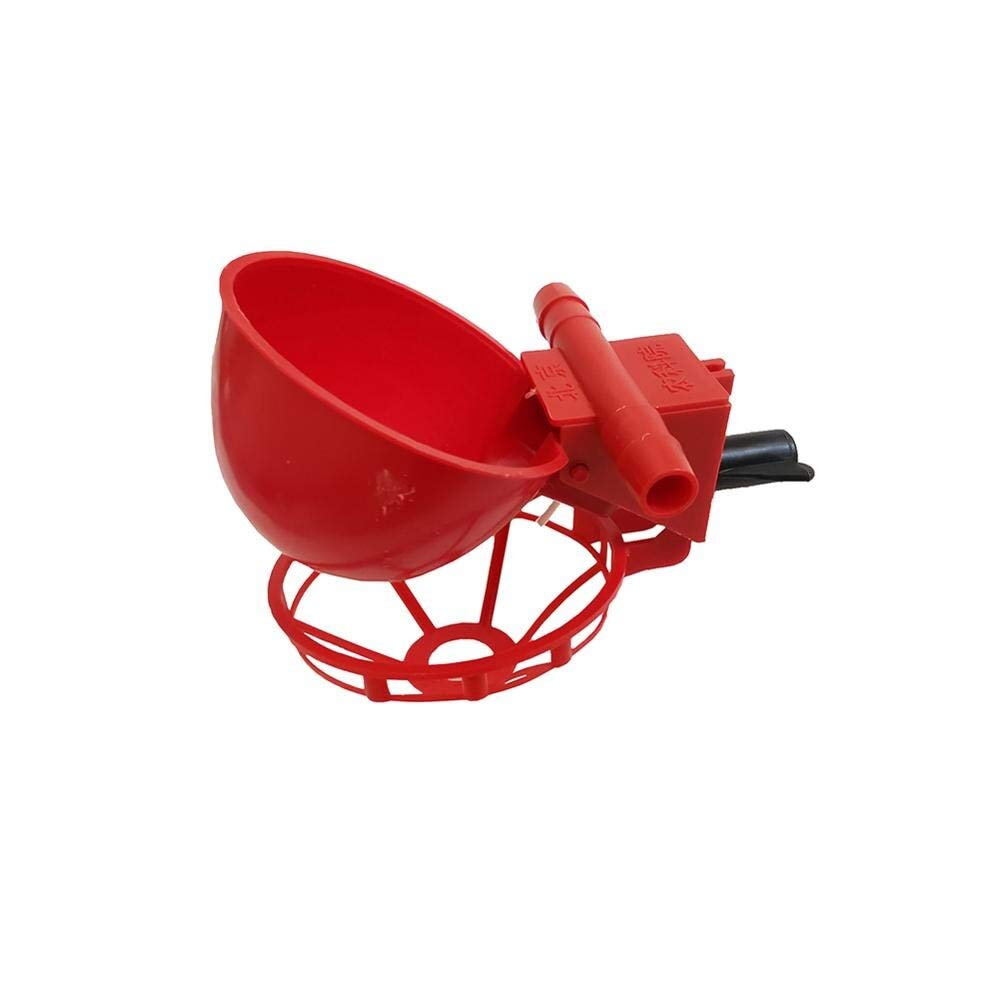 10 Pcs Automatic Poultry Water Drinking Cups - Plastic Chicken Waterer for Coop, Bird Feeder for Hens, Ducks & Small Animals | Ideal for Backyard Farms, Chicken Coops & Pet Bird Cages