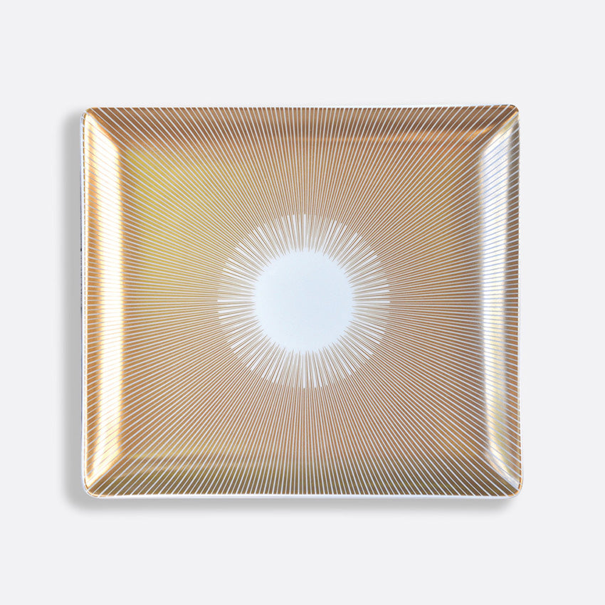 Bernardaud Sol Rectangular Tray - Elegant French Porcelain Serving Tray for Dining, Entertaining & Home Decor | Perfect for Tea Parties, Breakfast in Bed & Luxury Gift Giving