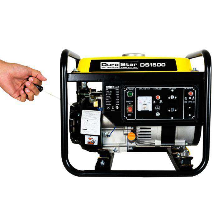 DuroStar DS1500 1500W Portable Gas Generator - Reliable Power for Camping, Emergencies & Home Backup (1200W/1500W)