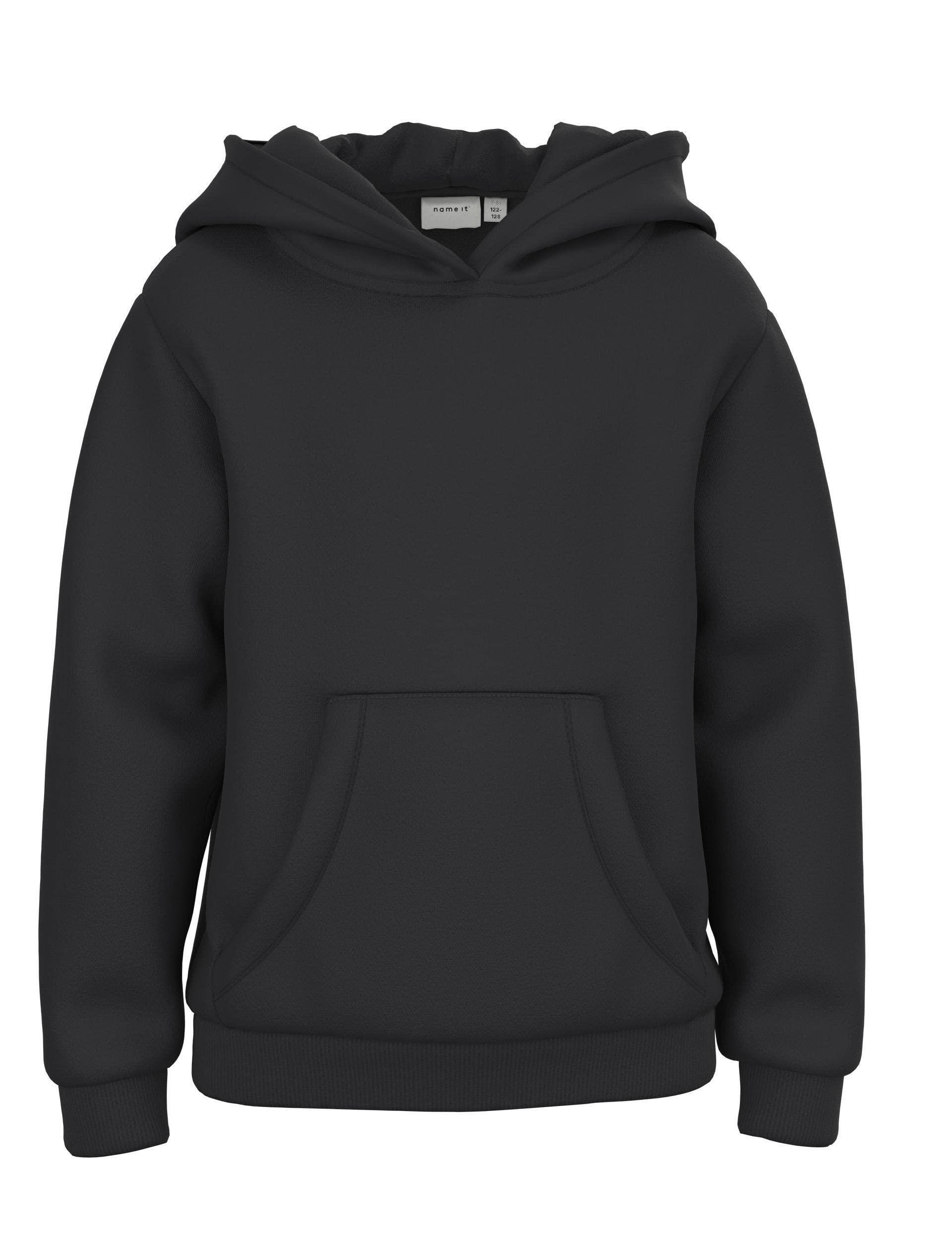 NAME IT Girls Nkflena Long Sleeve Sweatshirt with Hood - Cozy Pullover for Casual Wear, School, and Outdoor Activities