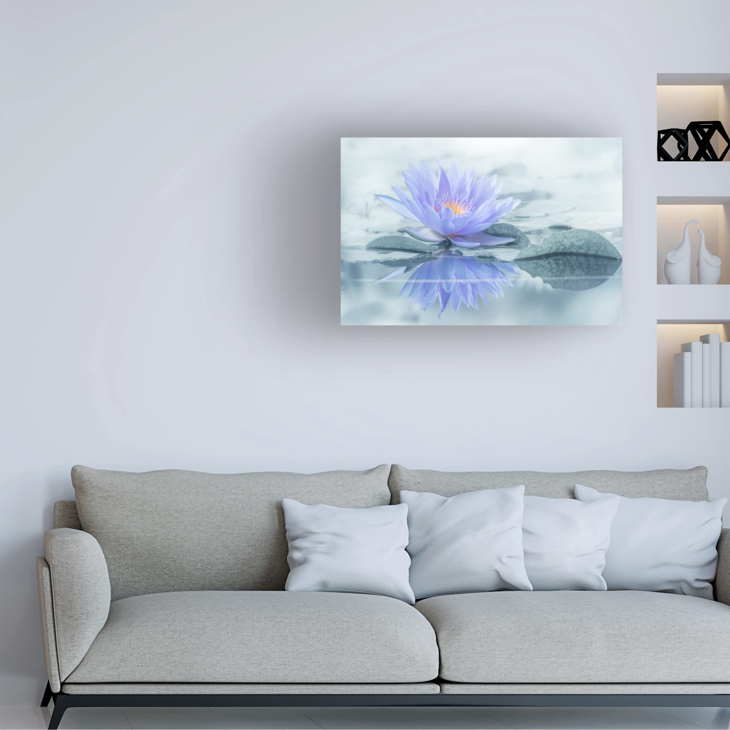 Takashi Suzuki 'Reflection' Canvas Wall Art Print - Modern Abstract Painting for Living Room, Bedroom & Office Decor
