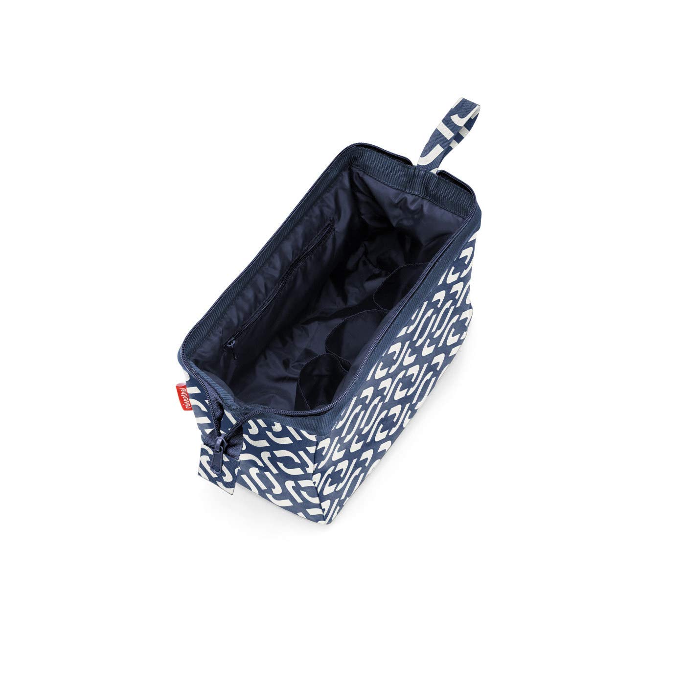 Reisenthel Travel Cosmetic Toiletries Bag - Structured Pouch with Wrist Strap, Signature Navy Blue - Perfect for Travel, Gym & Daily Essentials Organization