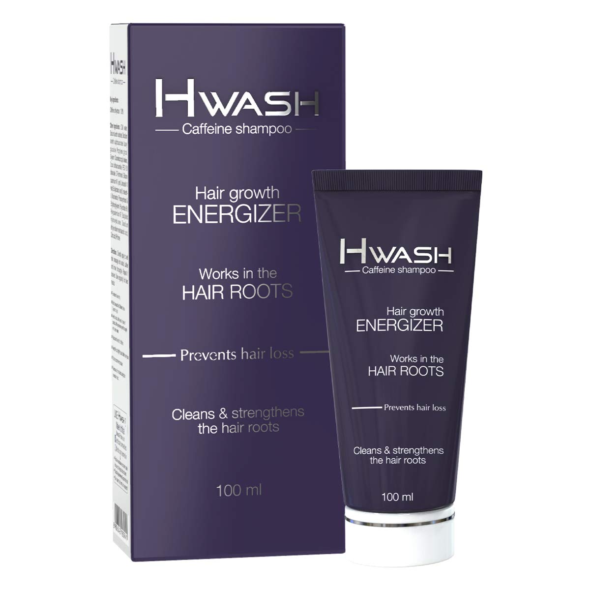 Hwash - Advanced Hair Nourishing Shampoo for Dry & Damaged Hair - 100ml - Sulfate Free & Vegan Formula - Perfect for Daily Use & Hair Repair