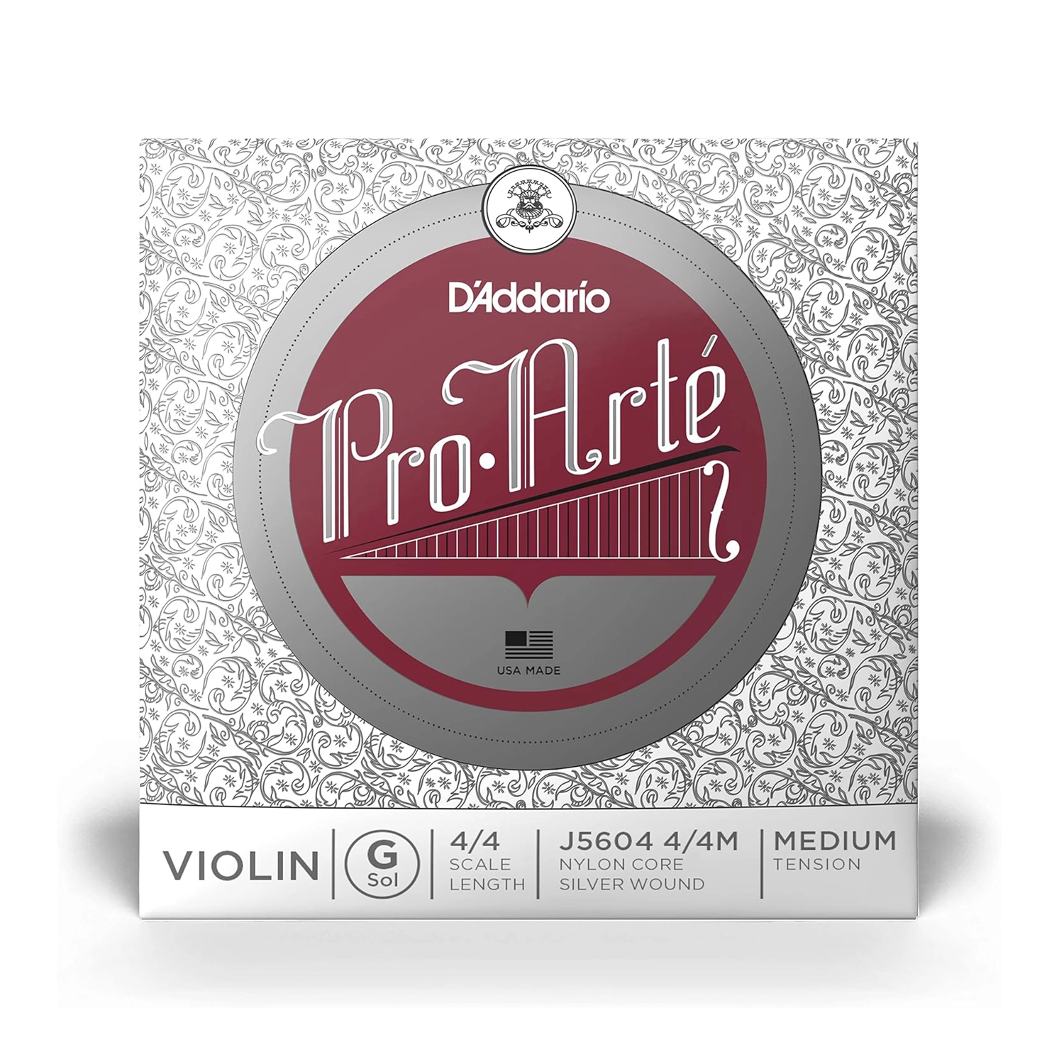 D'Addario Pro Arté 4/4 Violin G String - Medium Tension Single String for Professional & Student Violins | Perfect for Classical, Orchestral & Solo Performances