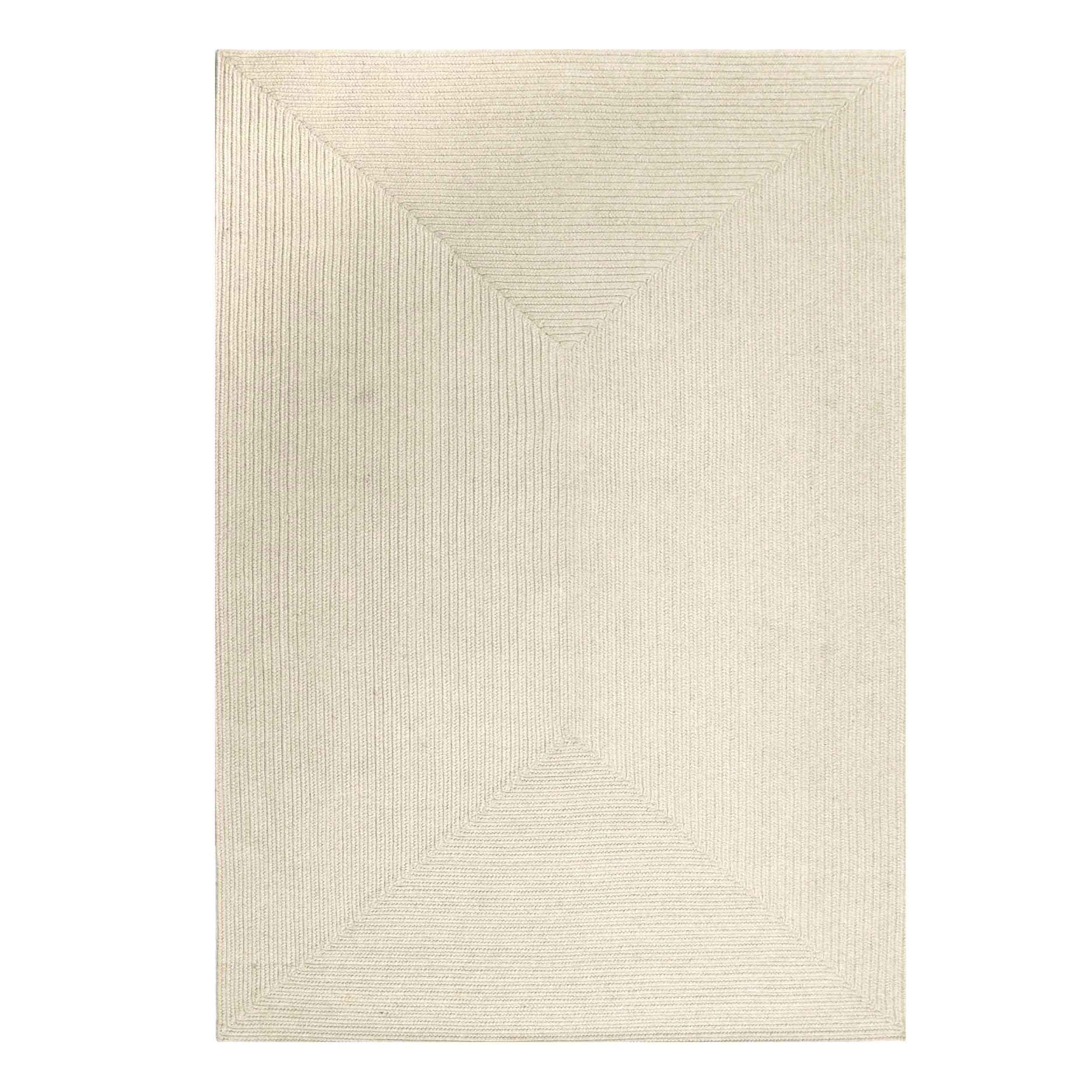 Bohemian Rectangle Braided Area Rug - Non-Slip Indoor Outdoor Rug for Living Room, Bedroom, Patio - Soft Woven Jute Natural Fiber Floor Mat for Home Decor