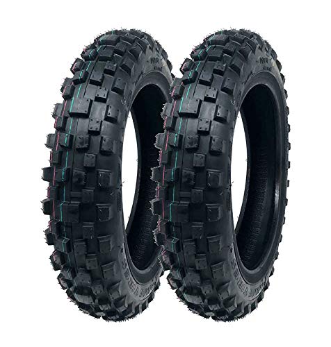 MMG Dirt Bike Tires Set - Front 2.50-10 & Rear 2.75-10 for Mini Dirt Bikes - Offroad Motocross Racing Tires - Perfect for Trail Riding, Motocross Tracks and Off-Road Adventures