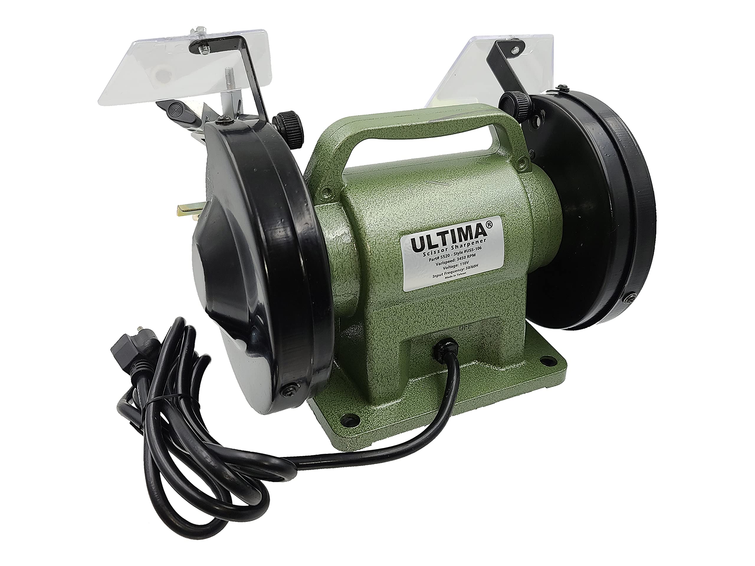 Ultima Scissor Sharpener - Professional Benchtop Grinder & Polisher with Convexing Clamp for High-Quality Scissor & Shear Sharpening | Perfect for Salon, Barber, Kitchen & Crafting Tools