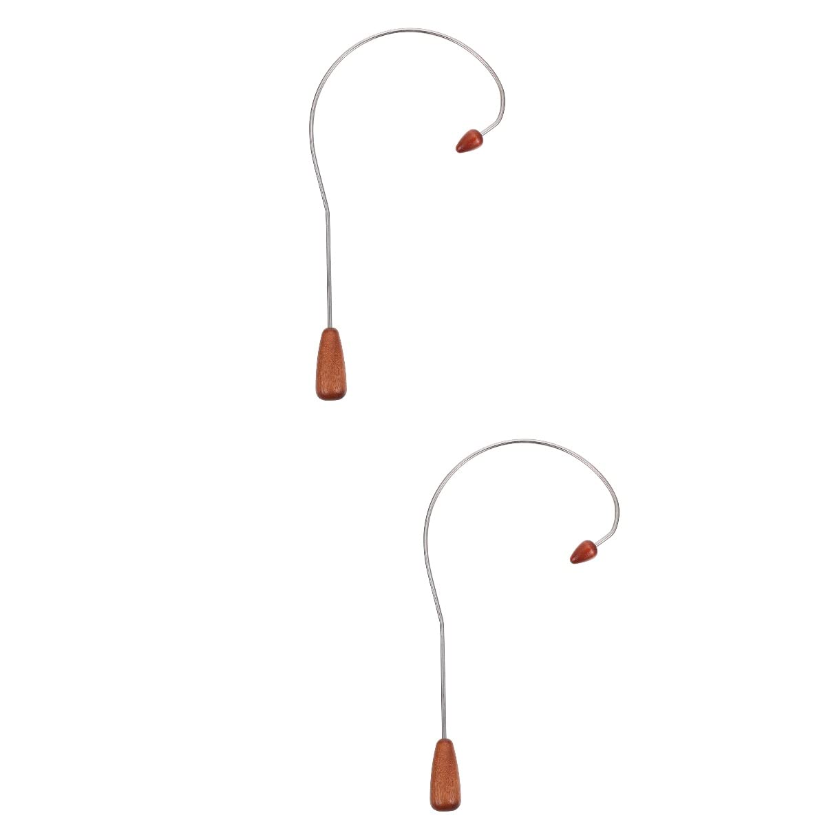 DOITOOL 2-Pack Neck and Back Massager for Pain Relief - Trigger Point Therapy, Fibromyalgia, Muscle Tension - Self Massage Hook Cane with Ergonomic Design - Perfect for Home, Office, and Travel Use