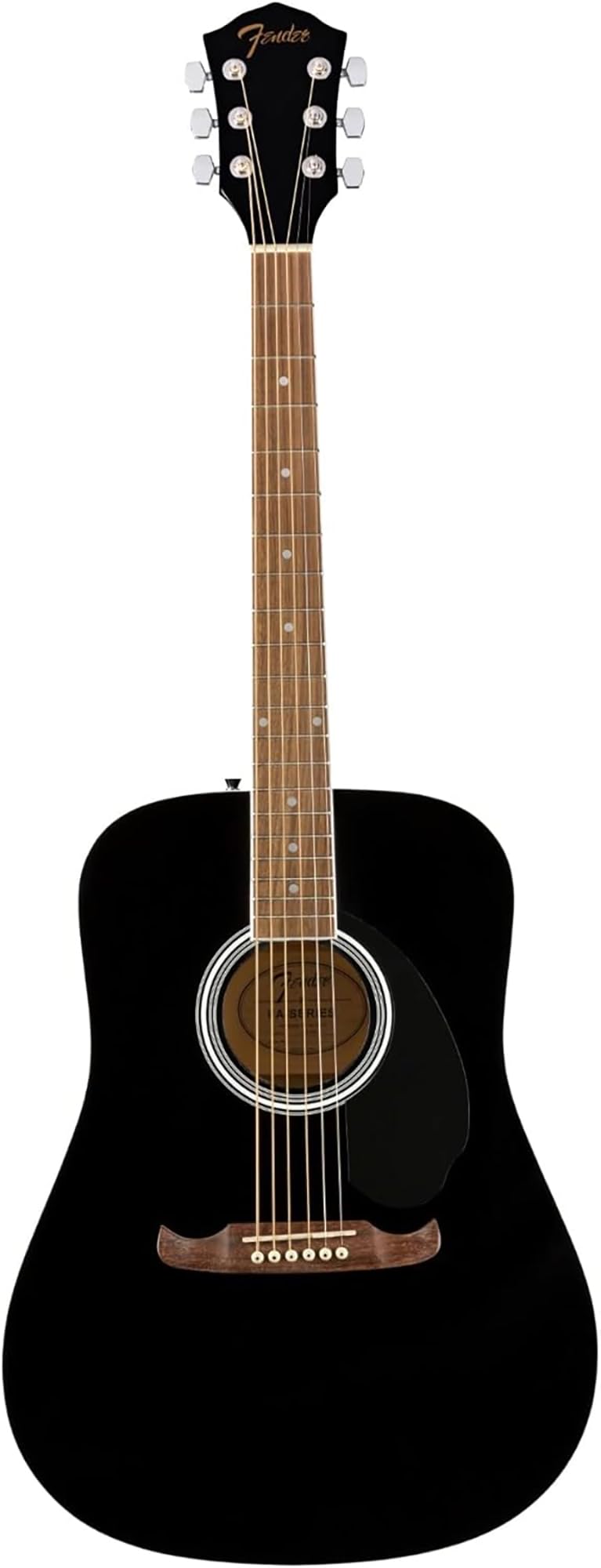 Fender Dreadnought Acoustic Guitar Bundle - Black with Gig Bag, Tuner, Strap, Strings, Picks & Online Lessons | Complete Starter Kit for Beginners | Perfect for Home Practice, Live Performances & Music Classes