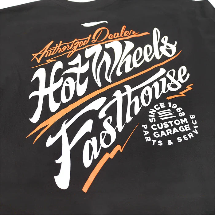 Hot Wheels Dealer Midweight Short Sleeve T-Shirt for Men - Graphite Black - Casual Wear, Car Enthusiast Gift, Street Style Fashion