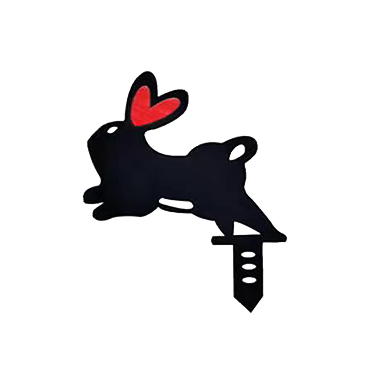 Easter Bunny Wrought Iron Outdoor Garden Decor - Rabbit-Shaped Metal Yard Art for Spring & Easter - Weather-Resistant Garden Stakes & Lawn Ornaments - Perfect for Easter Decorations, Front Yard Displays & Seasonal Home Decor