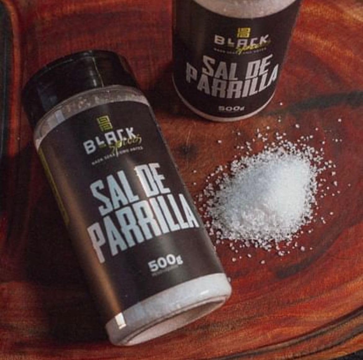 Premium Black Spices Blend Parrilla Salt - Authentic Traditional Seasoning for Grilling, BBQ & Steakhouse Meals | Ideal for Backyard Cookouts, Camping & Outdoor Dining