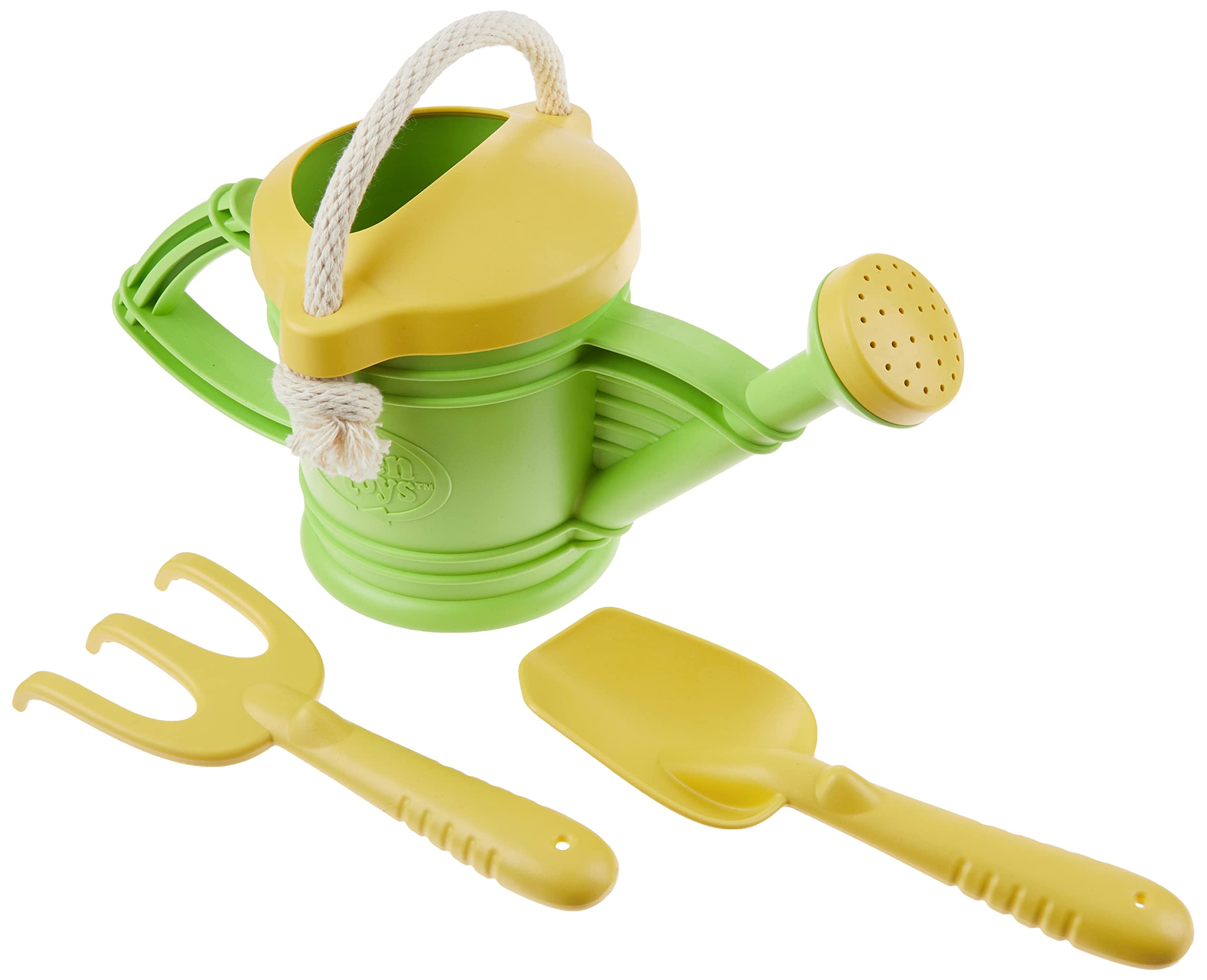 **Green Toys Watering Can for Kids - Eco-Friendly Outdoor Gardening Tool - Perfect for Pretend Play, Sandbox, and Backyard Fun**