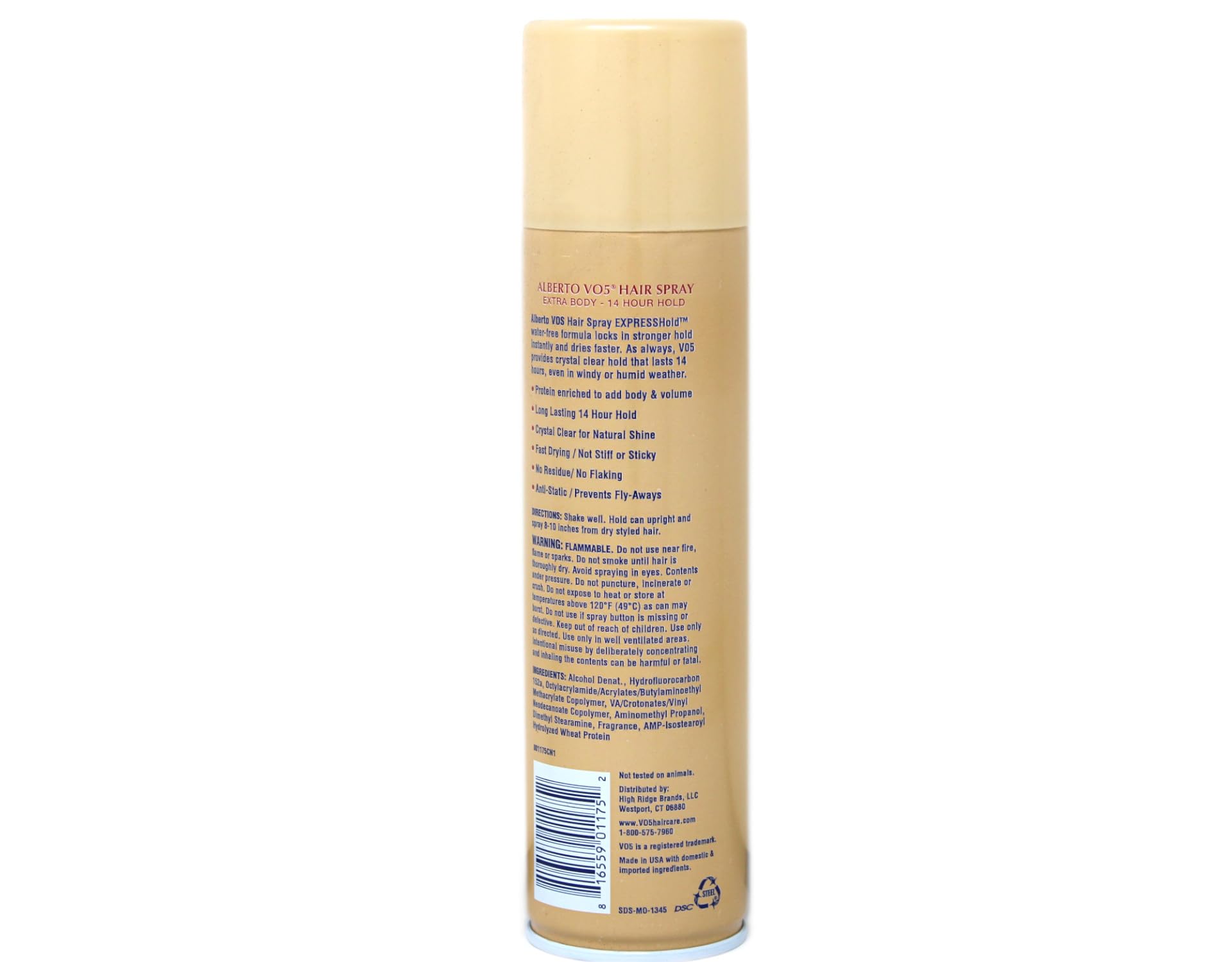 Alberto VO5 Extra Body Hair Spray - Pack of 12 for Voluminous, Long-Lasting Hold | Perfect for Styling, Curling & Everyday Hair Care