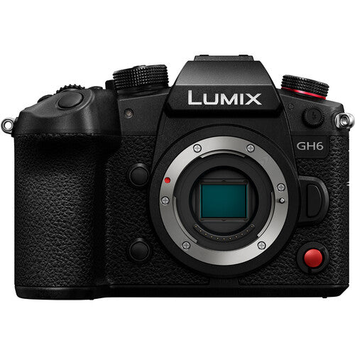 Panasonic Lumix GH6 Mirrorless Camera Body - 4K 60fps Video, 25.2MP, 5-Axis Stabilization - Perfect for Vlogging, Travel & Professional Photography