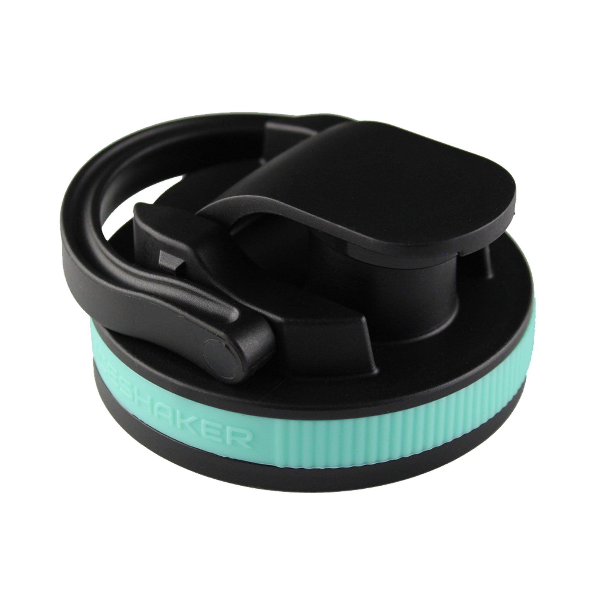 26oz Protein Shaker Bottle Lid - Black with Mint Green Band - Perfect for Gym, Workouts & Post-Exercise Recovery