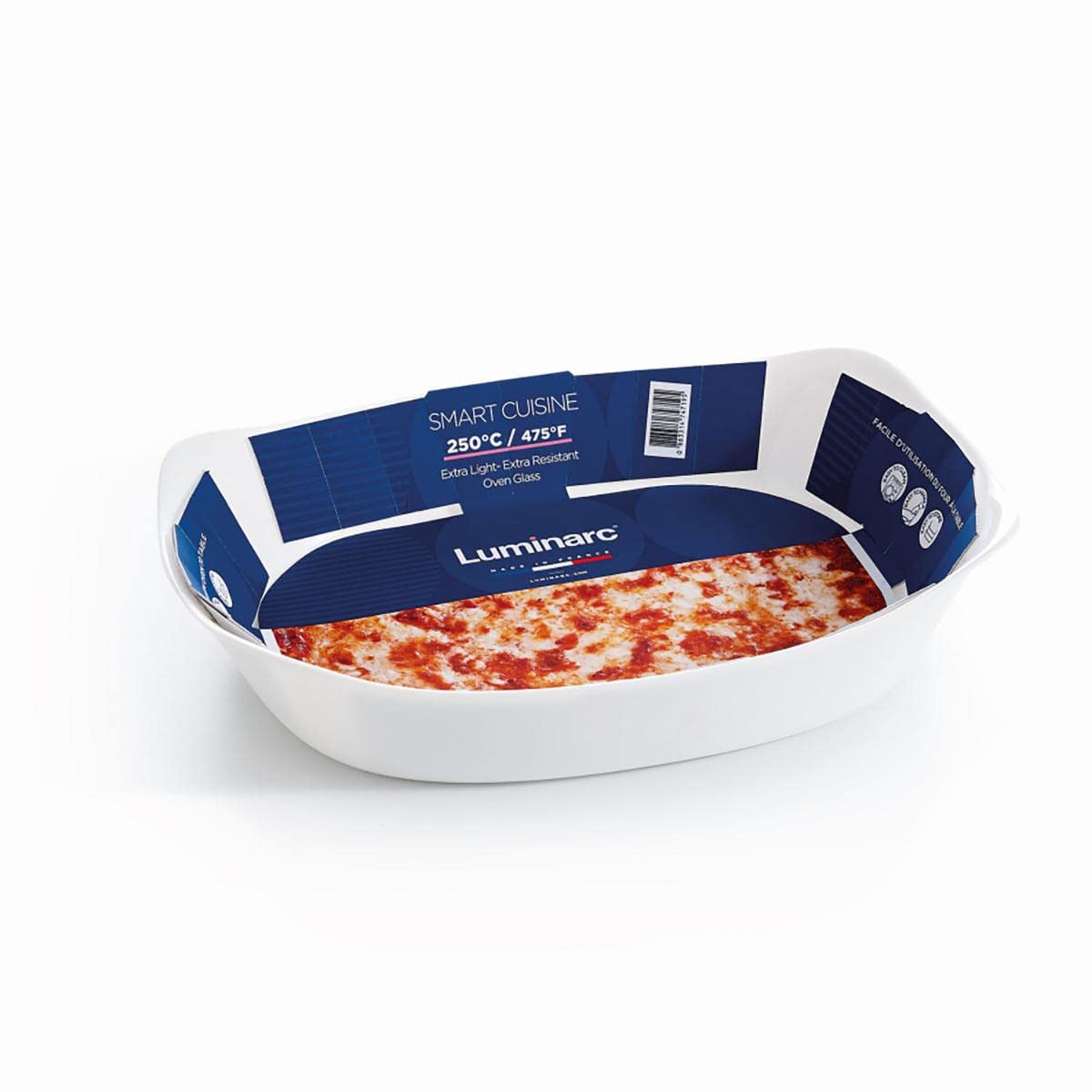 Luminarc Smart Cuisine Oven Dish - Premium Heat-Resistant Glass Baking Pan for Casseroles, Lasagna & Desserts | Perfect for Family Dinners & Holiday Baking