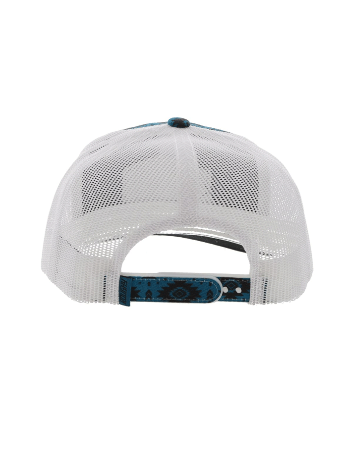 Hooey 4040T BLWH TRIBE High Profile Snapback Trucker Hat - White & Blue Adjustable Cap for Men & Women - Perfect for Outdoor, Sports, and Casual Wear