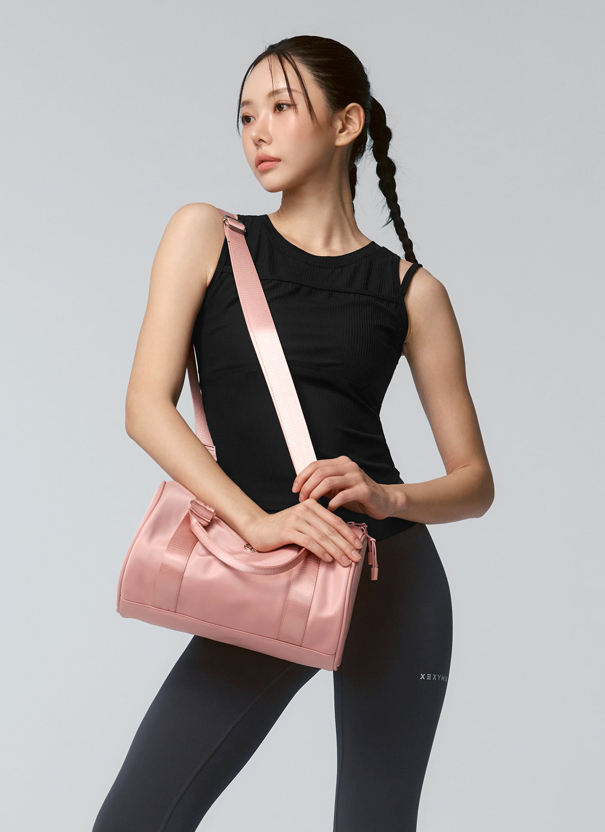 Stylish Glossy 2-Way Cylinder Bag for Women - Trendy Shoulder & Crossbody Purse for Work, Travel & Everyday Use