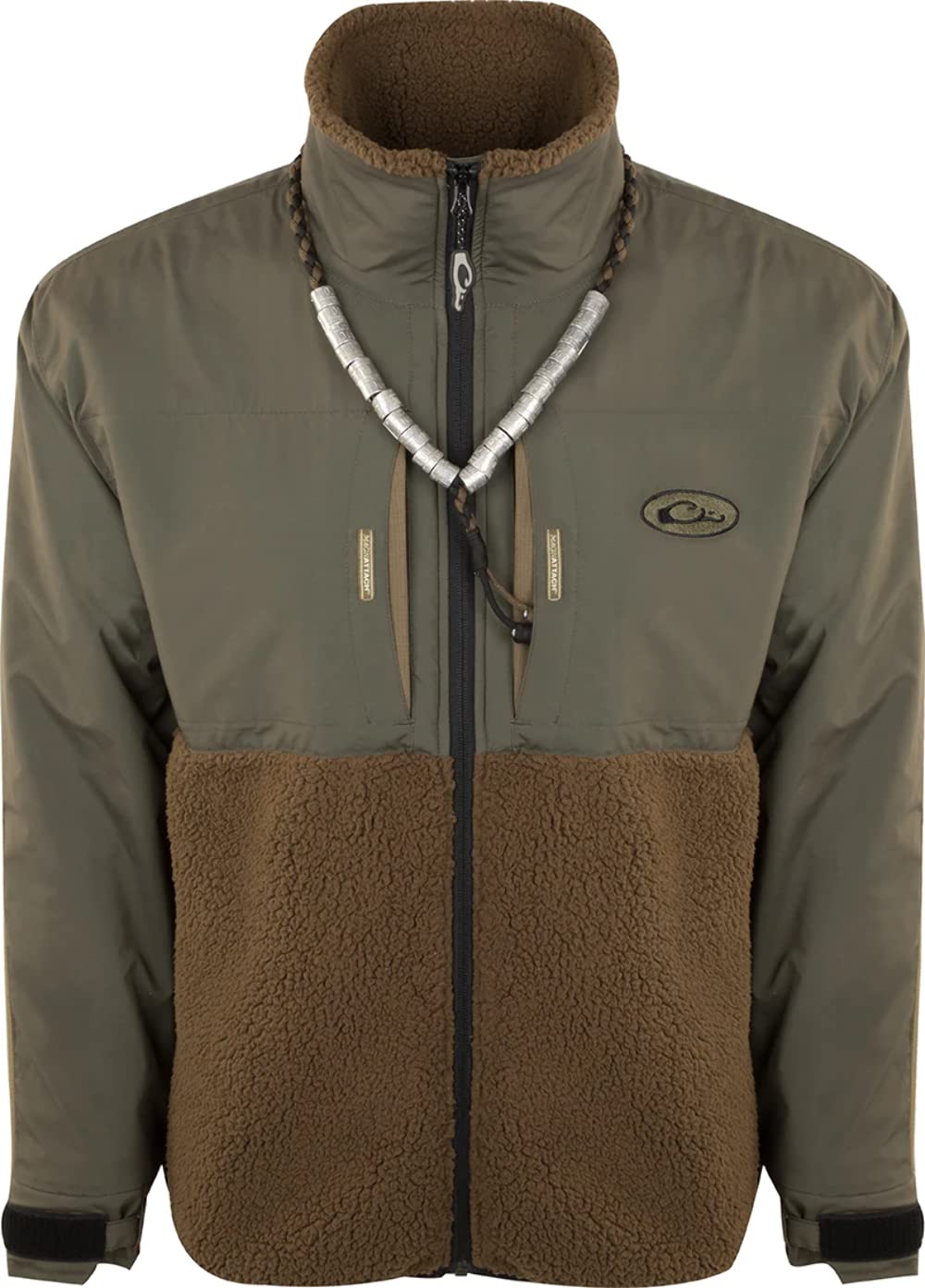 Drake Waterfowl Men's Waterproof Full Zip Hunting Jacket - Warm Camouflage Outdoor Coat for Hunting, Fishing & Hiking