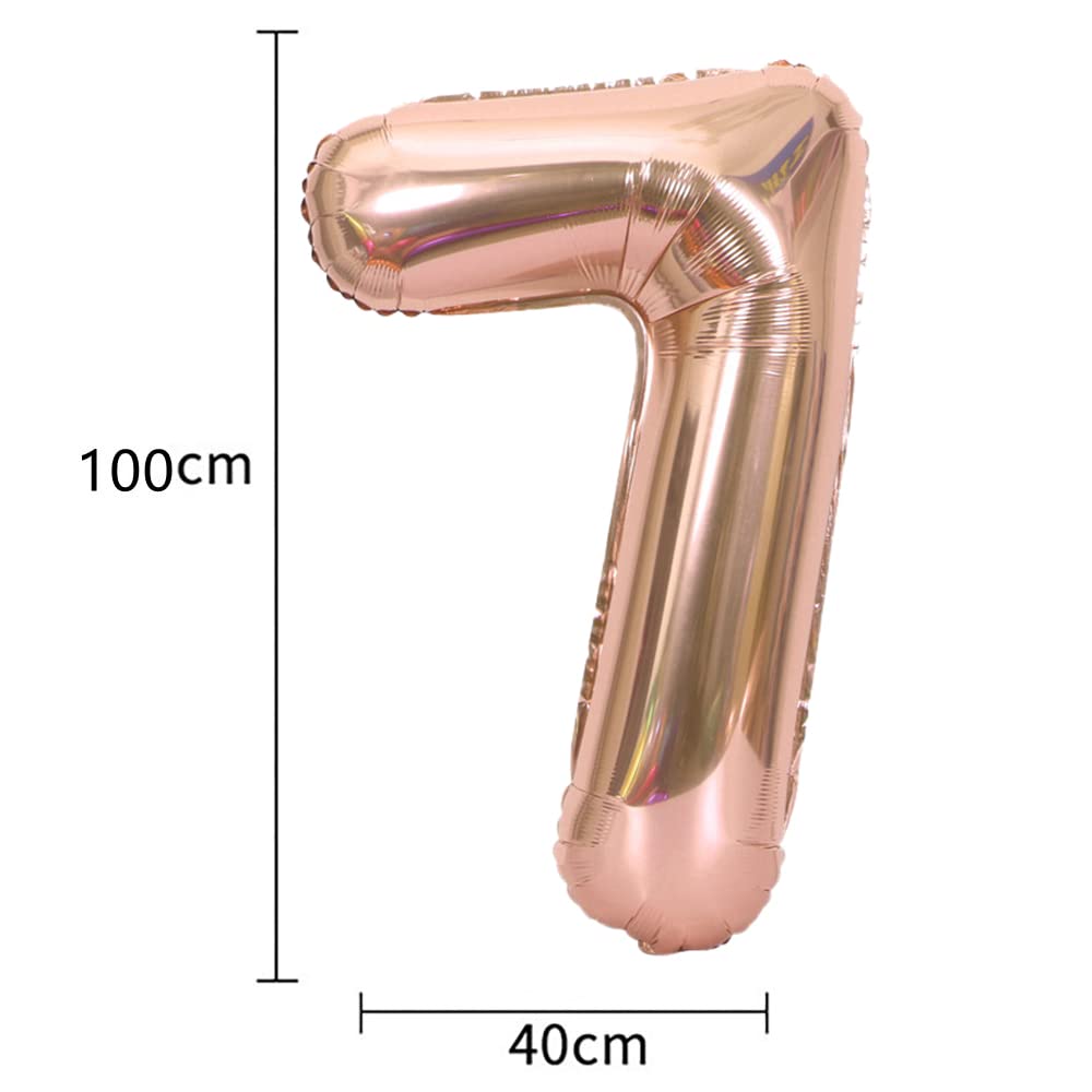 37th Birthday Party Decorations Set - Happy Birthday Banner, Helium Balloons (Number 37, Rose Gold Latex & Foil Balloons) for Women & Men - Perfect for 37 Years Old Celebration, Anniversary or Milestone Party Decor