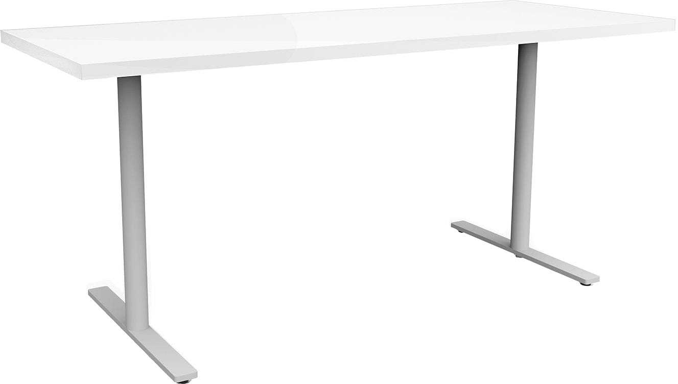 Safco JURNI 60 x 24 Inch Multi-Purpose Table with T-Leg Base and Glides - Perfect for Office, Classroom, Conference Room, and Home Use [JN6024NFXTGL]