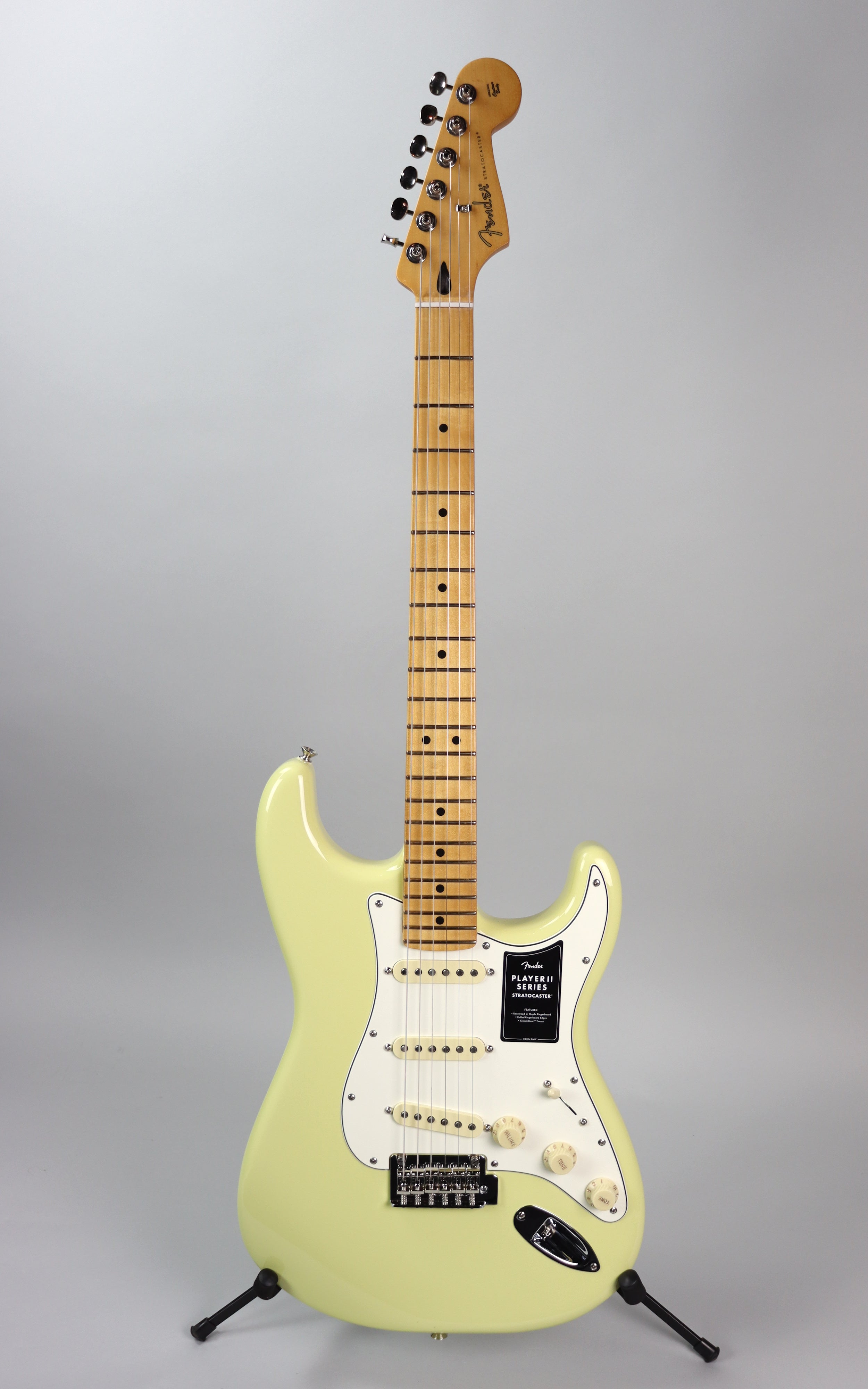 Fender Player II Stratocaster Electric Guitar - Hialeah Yellow Finish | Professional Quality for Stage & Studio Performances